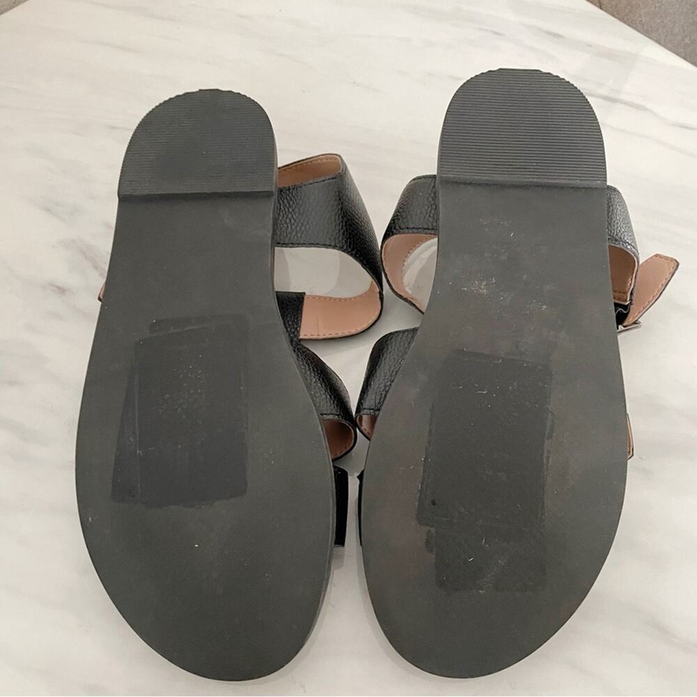 Paolo Leather Sandals Black 5.5 - Picture 8 of 9
